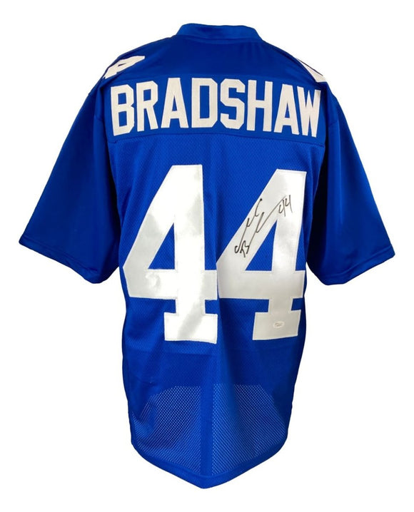 Ahmad Bradshaw New York Signed Blue Football Jersey JSA Hologram - Sports Integrity