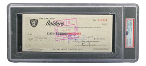 Al Davis Signed Oakland Raiders Personal Bank Check #12838 PSA/DNA Gem MT 10 - Sports Integrity