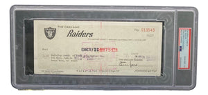 Al Davis Signed Oakland Raiders Bank Check #13543 PSA/DNA Gem MT 10 - Sports Integrity