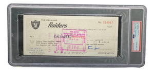 Al Davis Signed Oakland Raiders Bank Check #14987 PSA/DNA Gem MT 10 - Sports Integrity