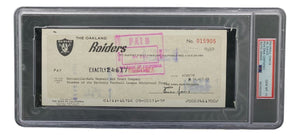 Al Davis Signed Oakland Raiders Bank Check #15905 PSA/DNA Gem MT 10 - Sports Integrity