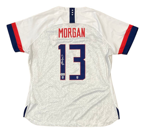 Alex Morgan Signed 2017 Nike USA Women's White Soccer Jersey BAS - Sports Integrity