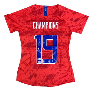 Alex Morgan Signed 2019/20 Nike USA Women's Champions Medium Soccer Jersey BAS - Sports Integrity