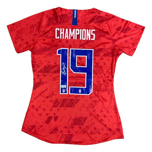 Alex Morgan Signed 2019/20 Nike USA Women's Champions XL Soccer Jersey BAS - Sports Integrity