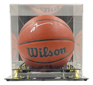 Allen Iverson 76ers Signed Wilson NBA I/O Replica Basketball JSA ITP w/ Case - Sports Integrity