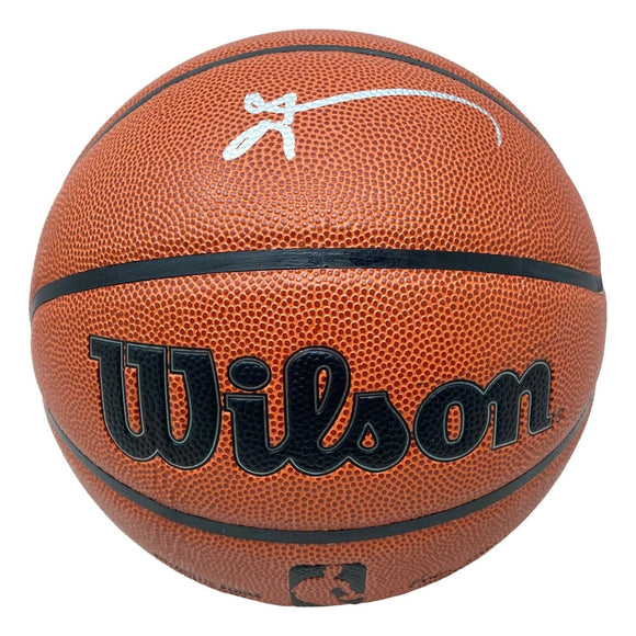 Allen Iverson 76ers Signed Wilson NBA I/O Replica Basketball JSA ITP - Sports Integrity