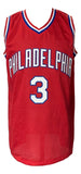 Allen Iverson Signed Custom Red Pro - Style Basketball Jersey JSA ITP - Sports Integrity