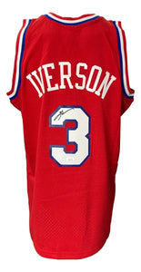 Allen Iverson Signed Philadelphia 76ers 2002 - 03 M&N HWC Swingman Jersey JSA ITP - Sports Integrity