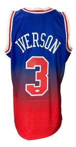 Allen Iverson Signed Philadelphia 76ers 1996 - 97 M&N HWC Swingman Jersey JSA ITP - Sports Integrity