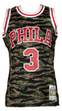 Allen Iverson Signed 76ers 1996 - 97 Camo Mitchell & Ness Swingman Jersey PSA - Sports Integrity