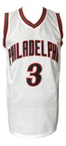 Allen Iverson Signed Custom White Pro - Style Basketball Jersey JSA ITP - Sports Integrity