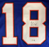 Amari Cooper Buffalo Signed Blue Football Jersey BAS ITP - Sports Integrity