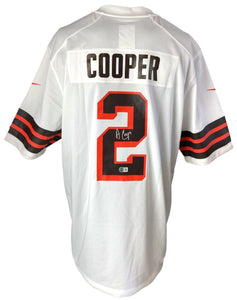 Amari Cooper Signed Cleveland Browns White Nike Game Jersey BAS ITP - Sports Integrity