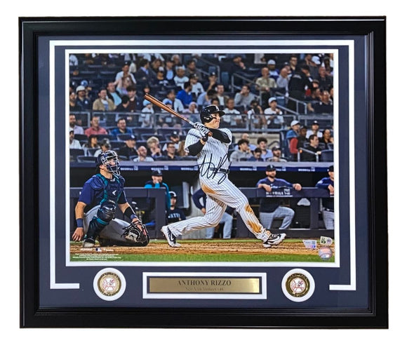 Anthony Rizzo Signed Framed 16x20 New York Yankees Photo Fanatics - Sports Integrity