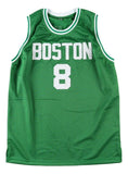 Antoine Walker Boston Signed Green Basketball Jersey BAS - Sports Integrity