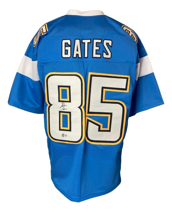 Antonio Gates San Diego Signed Powder Blue Football Jersey BAS - Sports Integrity