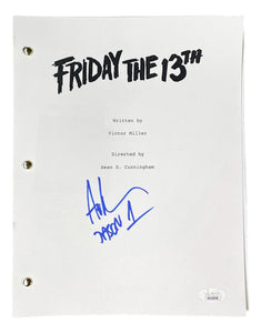 Ari Lehman Signed Friday The 13th Movie Script Jason 1 Inscribed JSA - Sports Integrity