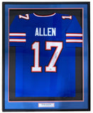 Josh Allen Buffalo Signed Framed Blue Football Jersey BAS ITP