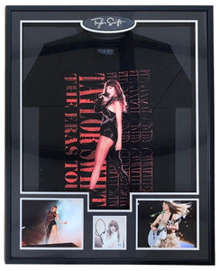 Taylor Swift Framed Swift Eras Tour Shirt w/ Signed Insert PSA/DNA