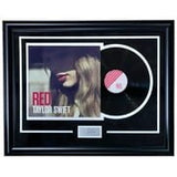 Taylor Swift Framed Red Vinyl Record w/ Laser Engraved Signature - Sports Integrity