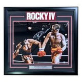 Dolph Lundgren Signed Framed 16x20 Rocky IV Punch Photo PSA ITP - Sports Integrity