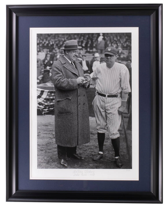 Babe Ruth Framed 17x22 NY Yankees Writing History Historical Archive Giclee - Sports Integrity