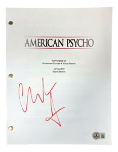 Christian Bale Signed American Psycho Full Movie Script BAS - Sports Integrity