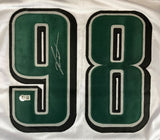 Jalen Carter Philadelphia Signed White Football Jersey BAS