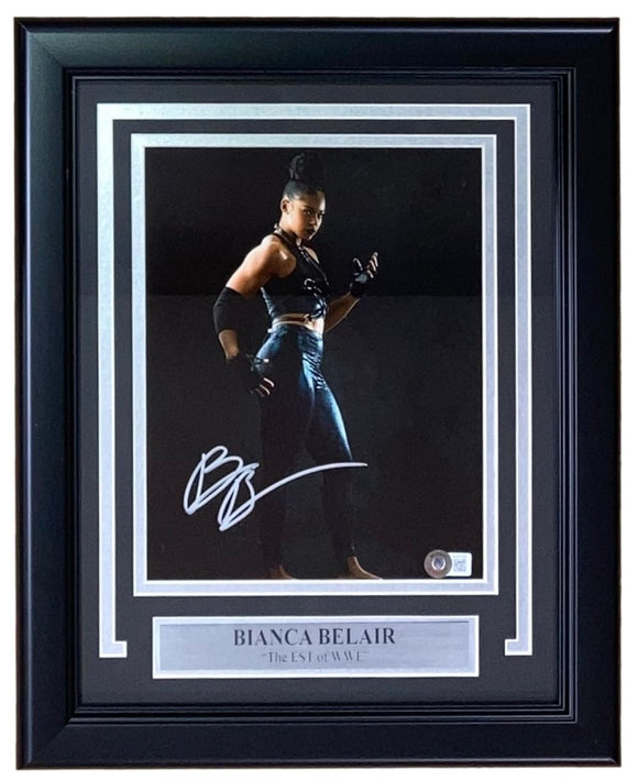 Bianca Belair Signed Framed 8x10 WWE Photo BAS - Sports Integrity