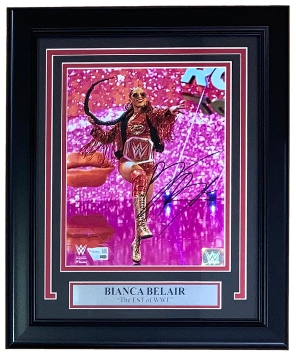 Bianca Belair Signed Framed 8x10 WWE Photo Fanatics - Sports Integrity