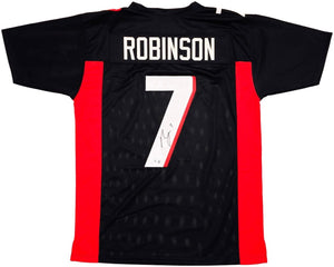 Bijan Robinson Atlanta Signed Black Football Jersey BAS ITP - Sports Integrity