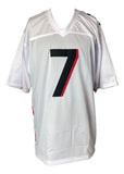 Bijan Robinson Atlanta Signed White Football Jersey BAS - Sports Integrity