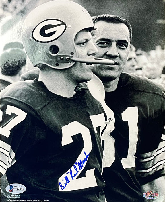 Bill Mack Signed Green Bay Packers 8x10 Photo BAS - Sports Integrity