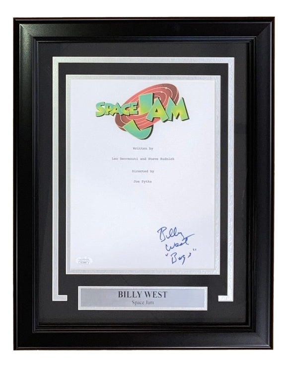 Billy West Signed Framed Space Jam Script Cover Bugs Inscribed JSA - Sports Integrity