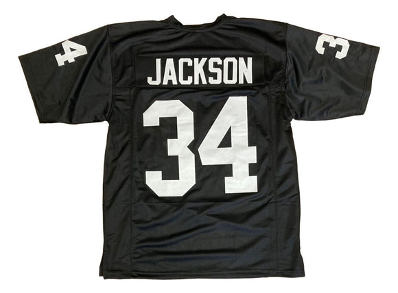 Bo Jackson Oakland Black Football Jersey - Sports Integrity