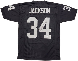 Bo Jackson Oakland Signed Black Football Jersey BAS - Sports Integrity