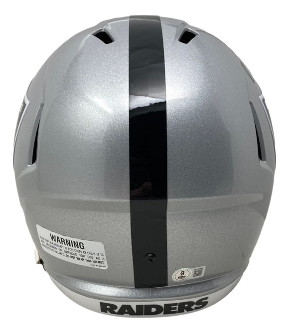 Bo Jackson Signed Oakland Raiders Full Size Speed Replica Helmet BAS w/ Case - Sports Integrity