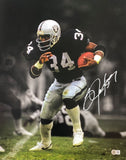 Bo Jackson Signed 16x20 Oakland Raiders Black Jersey Photo BAS - Sports Integrity