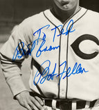 Bob Feller Signed 8x10 Cleveland Indians Baseball Photo BAS BD60658 - Sports Integrity