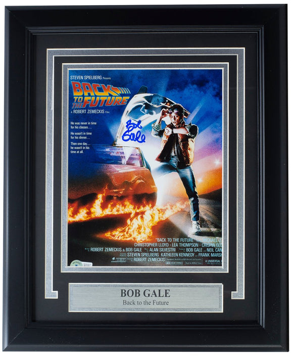 Bob Gale Signed Framed 8x10 Back To The Future Part Photo BAS - Sports Integrity