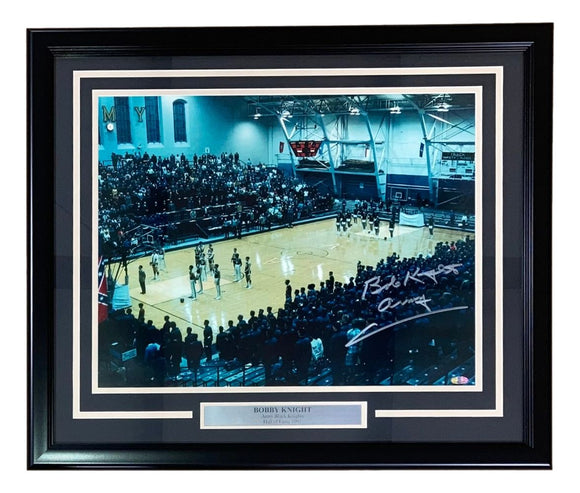 Bob Knight Signed Framed 16x20 Army Black Knights Photo Army Insc Steiner Sports - Sports Integrity