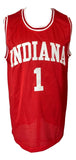 Bob Knight Indiana Signed Red Basketball Jersey JSA - Sports Integrity