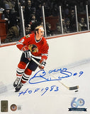 Bobby Hull Signed 8x10 Chicago Blackhawks Photo HOF 1983 Inscribed Beckett - Sports Integrity