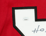 Bobby Hull Signed Custom Red Hockey Jersey HOF 1983 Golden Jet Insc JSA - Sports Integrity