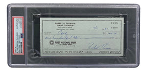 Bobby Thomson New York Giants Signed Bank Check PSA/DNA 85025536 - Sports Integrity