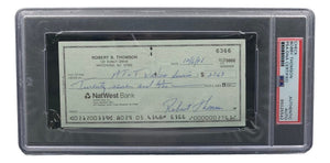 Bobby Thomson New York Giants Signed Bank Check PSA/DNA 85025542 - Sports Integrity