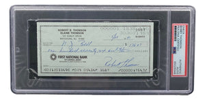 Bobby Thomson New York Giants Signed Bank Check PSA/DNA 85025546 - Sports Integrity