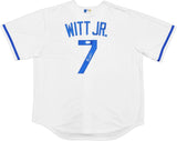 Bobby Witt Jr Signed Kansas City Royals White Nike Replica Jersey BAS ITP - Sports Integrity