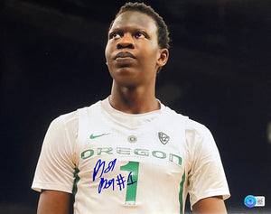 Bol Bol Signed 11x14 Oregon Ducks Basketball Photo BAS - Sports Integrity