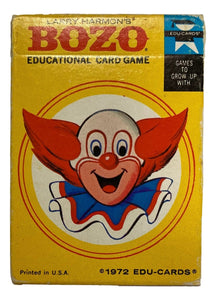 Harmon's Bozo The Clown Vintage 1972 Edu - Cards Educational Playing Card Game - Sports Integrity